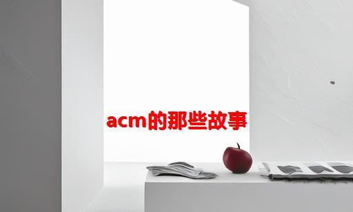 ACM的那些故事