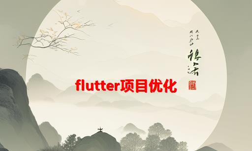 Flutter项目优化