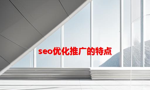 SEO优化推广的特点