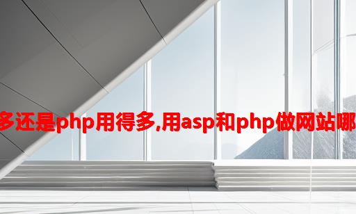 asp用的多还是PHP用得多,用ASP和PHP做网站哪个个好？