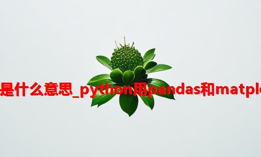 python中绘制折线图s是什么意思_python用pandas和matplotlib画折线图和条形图