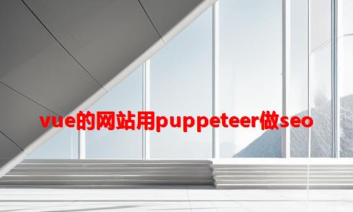 vue的网站用puppeteer做seo