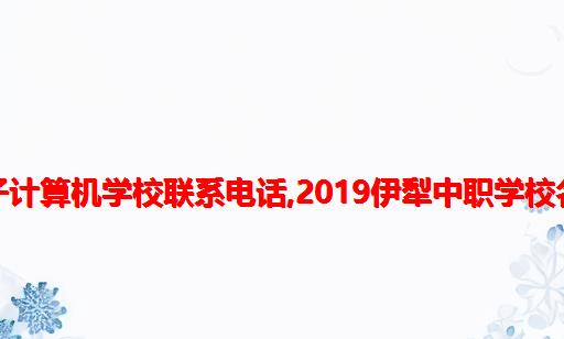 伊犁电子计算机学校联系电话,2019伊犁中职学校名单大全