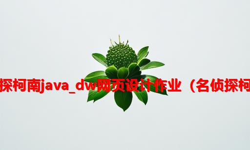 名侦探柯南java_DW网页设计作业（名侦探柯南）