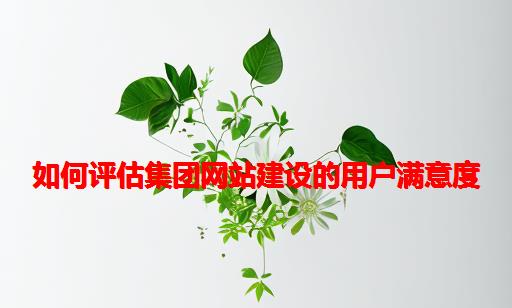 如何评估集团网站建设的用户满意度