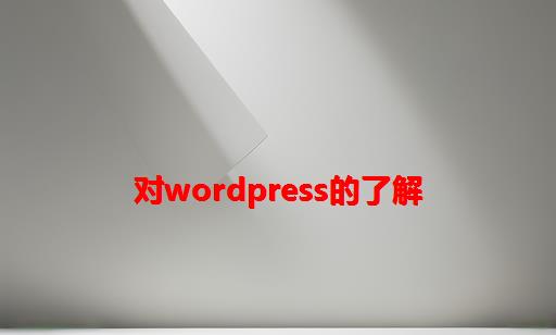 对WordPress的了解