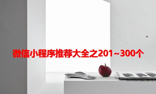 微信小程序推荐大全之201~300个