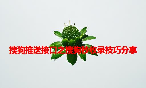 搜狗推送接口之搜狗秒收录技巧分享