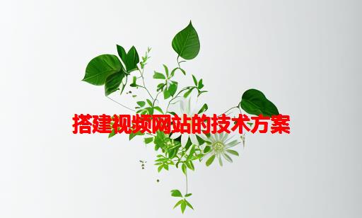 搭建视频网站的技术方案