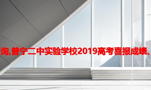 普宁二中高考2021成绩查询,普宁二中实验学校2019高考喜报成绩、本科重本上线人数情况...