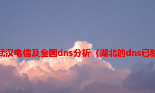 湖北武汉电信及全国DNS分析（湖北的DNS已验证）