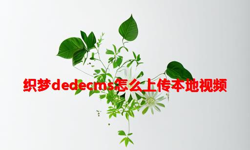 织梦dedecms怎么上传本地视频