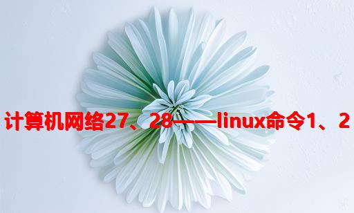 计算机网络27、28——Linux命令1、2